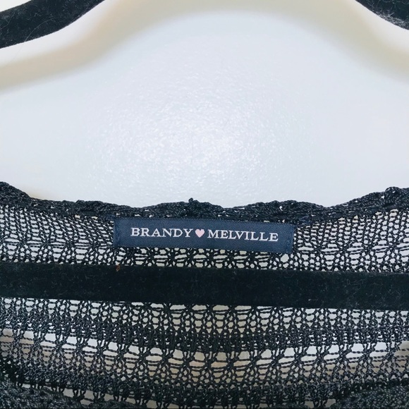 Brandy Melville Mesh Long sleeve Top - Picture 6 of 9